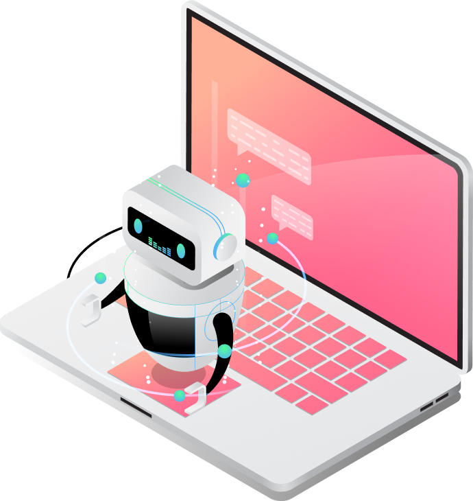 AIライナリストのロボットマスコット