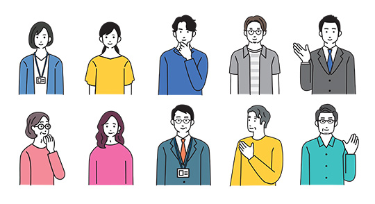独自のキャラクター設定イメージイラスト
